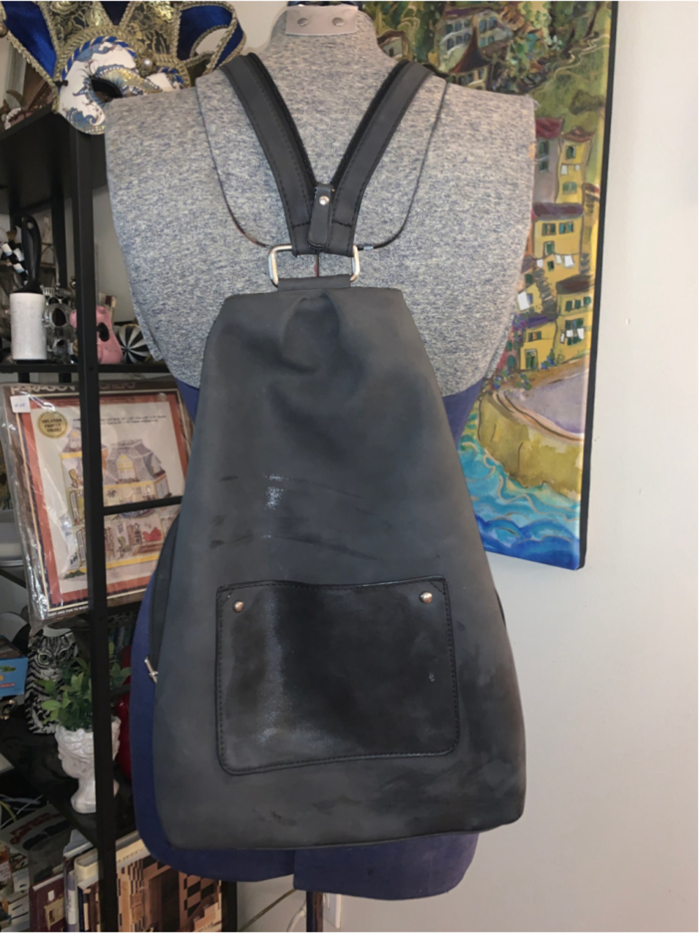 Women's Mia & Luca charcoal grey Backpack One Size